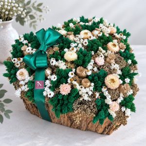 Emerald - Srce od suhog cvijeća