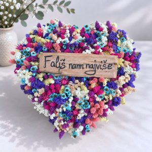 Paleta - Srce od suhog cvijeća