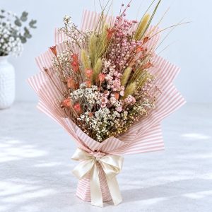 Blush Pink – Buket od suhog cvijeća